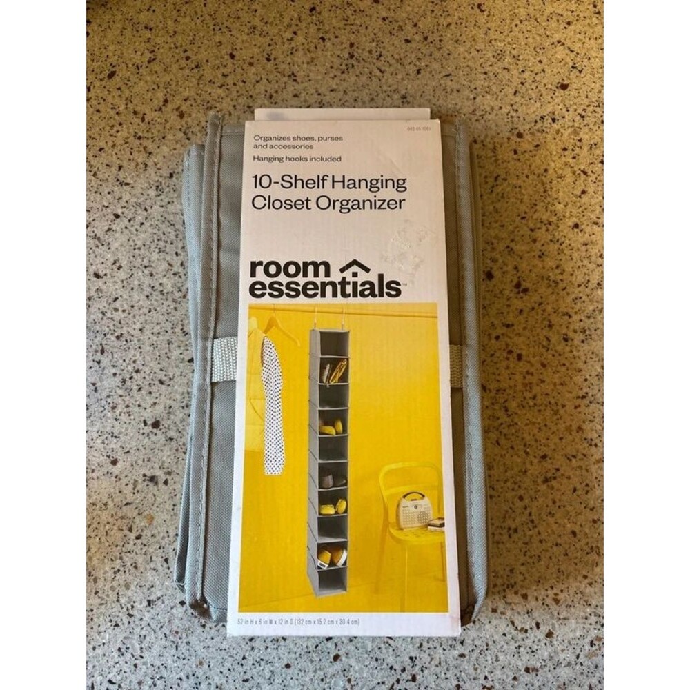 10-Shelf Hanging Closet Organizer